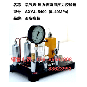 压力校验仪器,AXYJ-B400（0-40Mpa）,氧气表压力表两用校验器